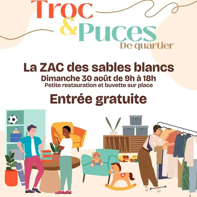 troc et puces zac sables blancs 30 aout