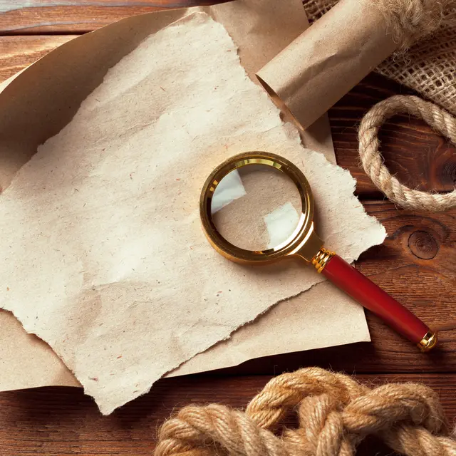 Wooden background with nautical decor