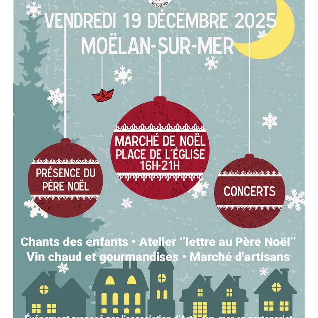 Affiche ASM - Marché de Noël