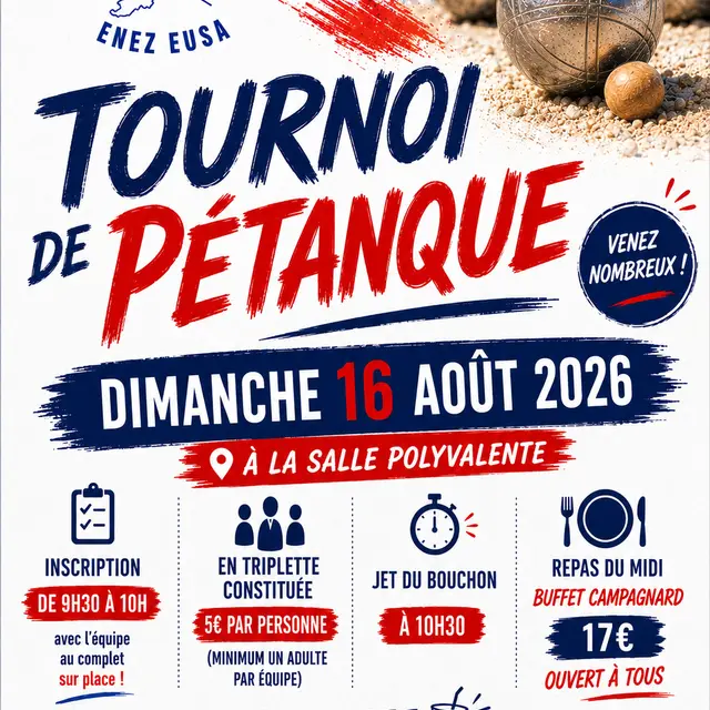 Affiche pétanque - OSL