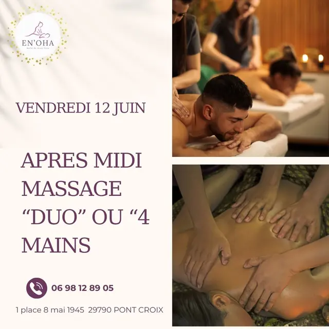 Massage bien-être Duo ou 4 mains