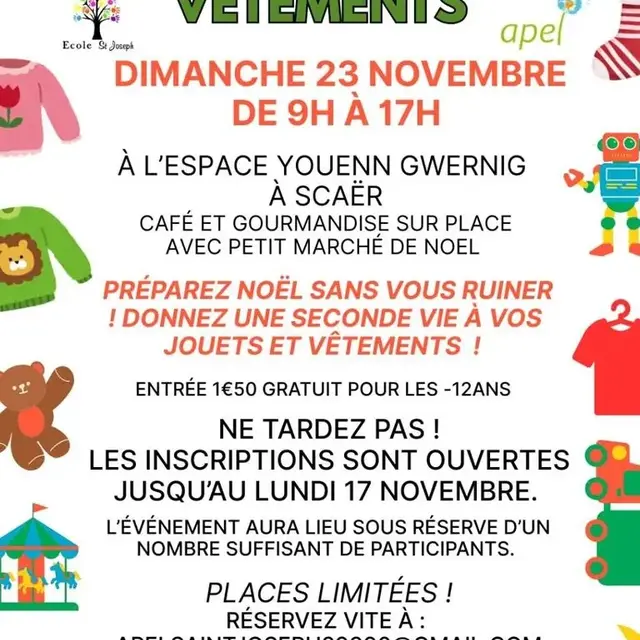 Bourse aux vetement et jouets noel