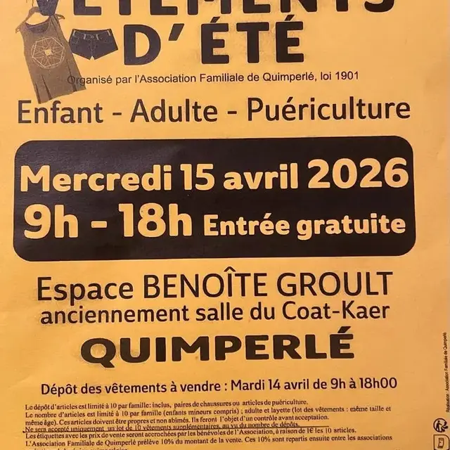 Bourse aux vêtements d'été