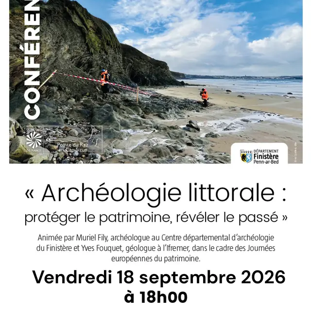 Conférence Archéologie littorale : protéger le patrimoine, révéler le passé