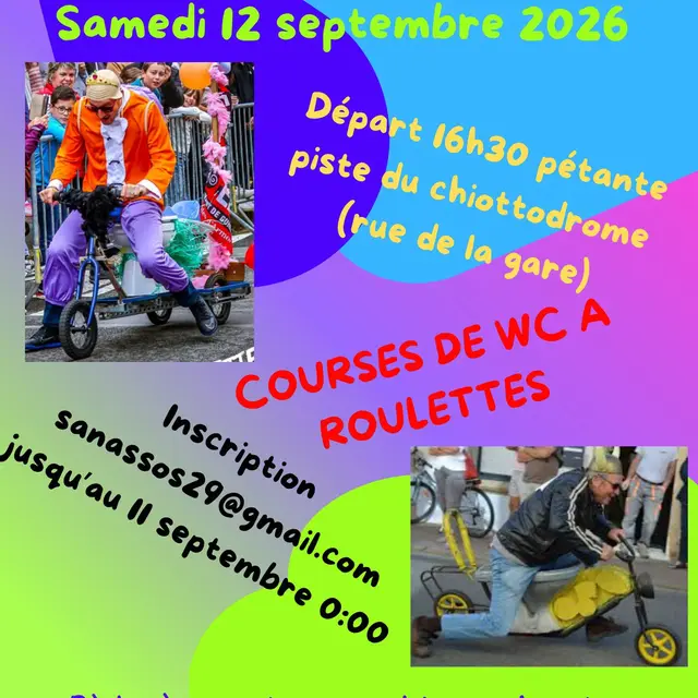 Courses de WC à roulettes