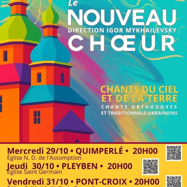 Le Nouveau Choeur le 31 oct à Pont Croix Eglise Collégiale N.D.de Roscudon