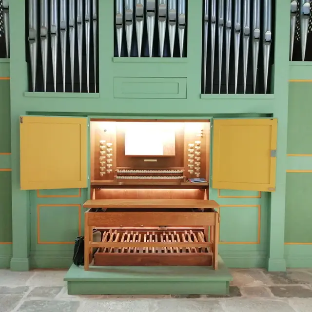 console de l'orgue de Notre-Dame