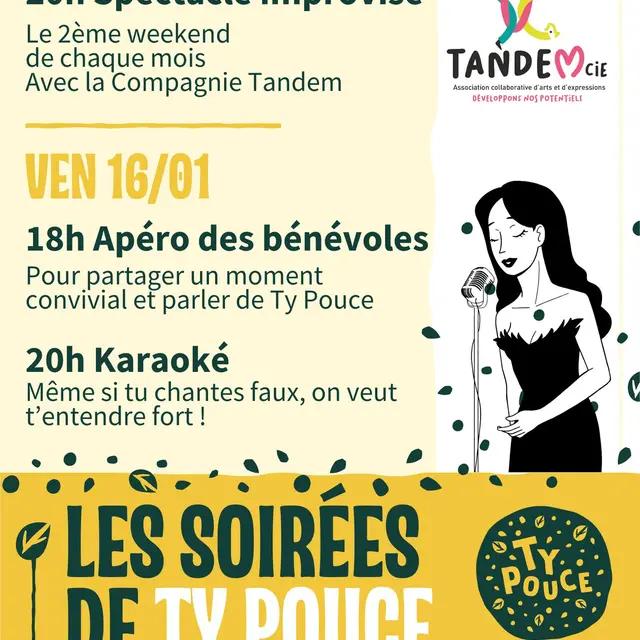 Soirées Ty Pouce Janvier