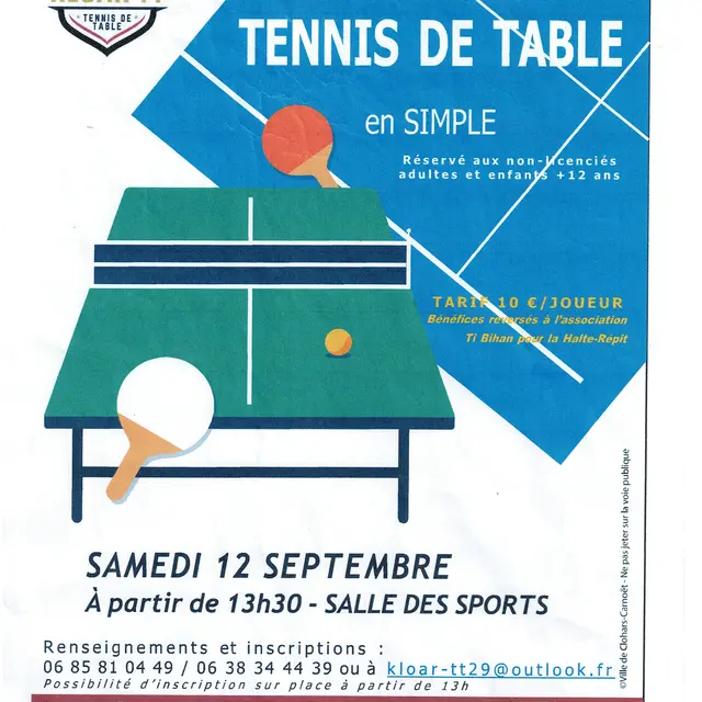 Tournoi de tennis de table