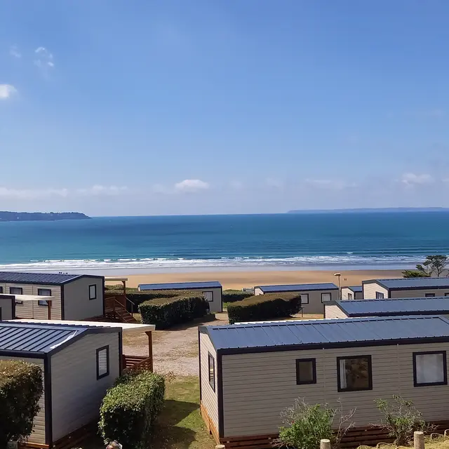 Vue ensemble mobil homes  Camping Trezmalaouen