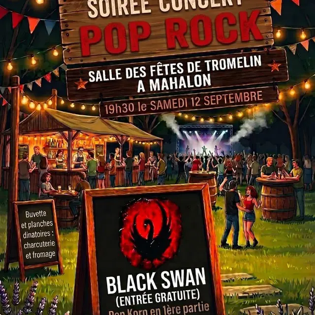 Soirée concert pop-rock à Mahalon