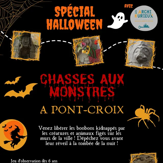 affiche chasse aux monstres pont croix