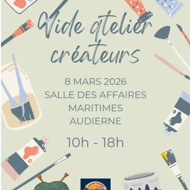 affiche vide atelier 8 mars 2026 Audierne