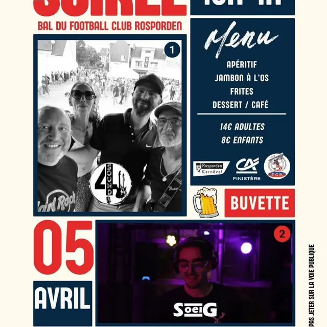 bal du club de foot de rospo 05 avril