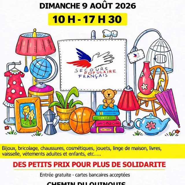 braderie du secours populaire 9 aout