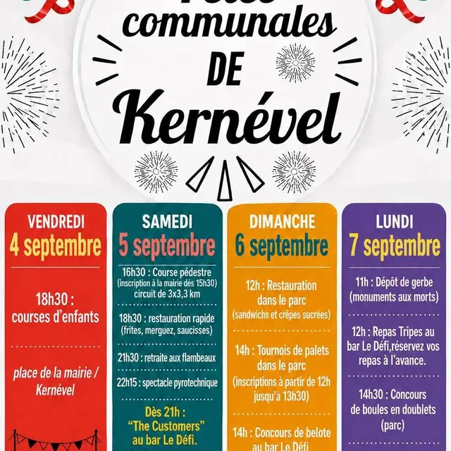 fête communales de kernevel septembre