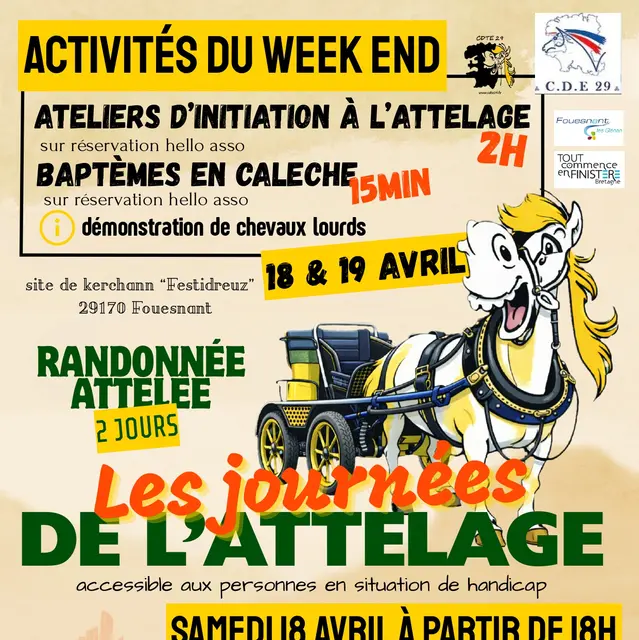 les journées de l'attelage programme du 18 et 19 avril