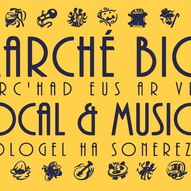 Marché bio local et musical