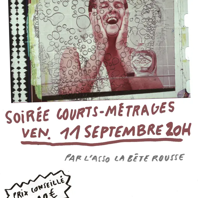 Affiche soirée cm bete rousse