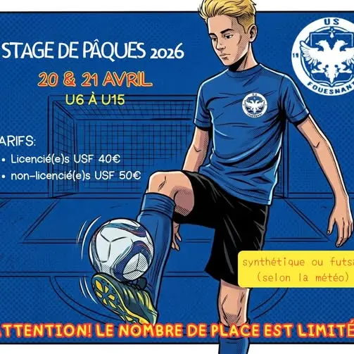 stage foot vacances de paques - USF