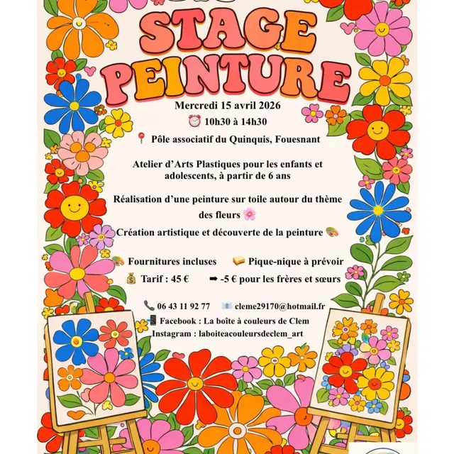 stage peinture avril enfants
