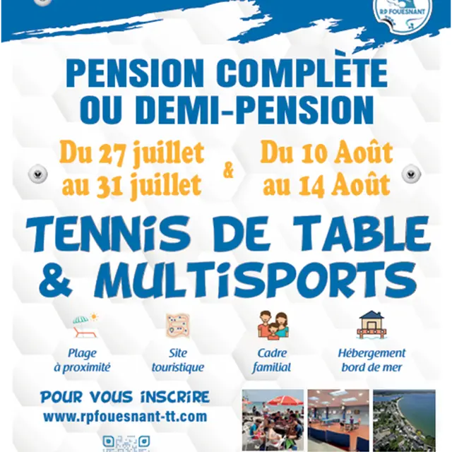 stages été tennis de table
