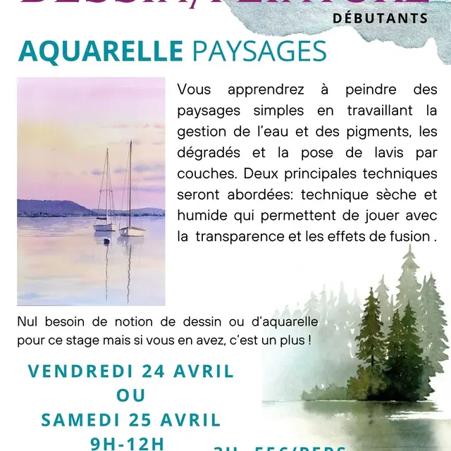 STAGES ET COURS DE DESSIN/PEINTURE - 57