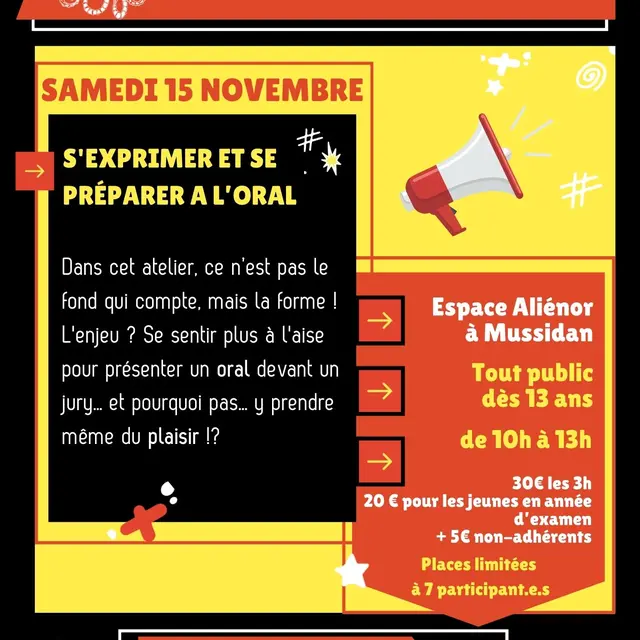 STAGE Prise de parole en public - 1