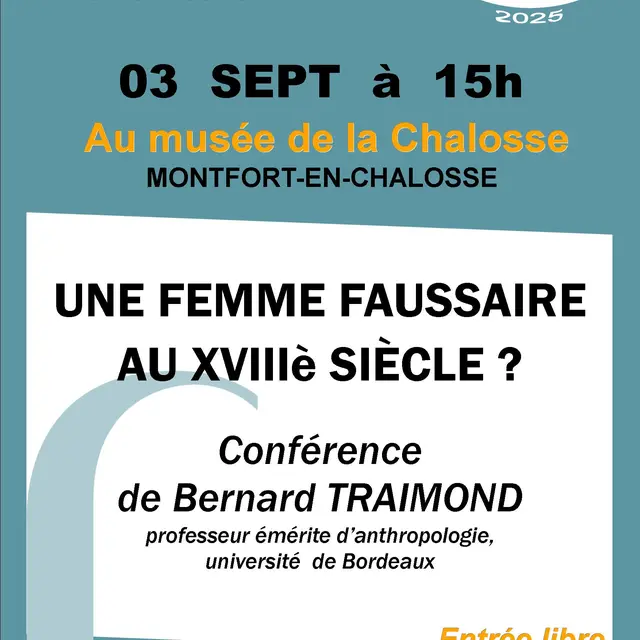 2025-09-  AFFICHES RENCONTRES musée -Bernard Traimond Constance de Marsan - 3 sept