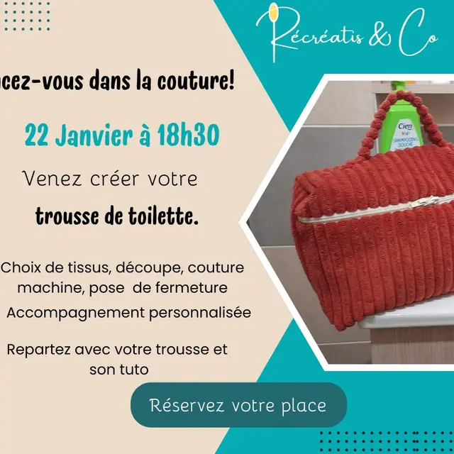 2201 atelier couture trousse de toilette
