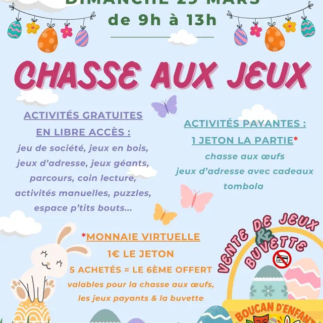 29 MARS Chasse aux jeux