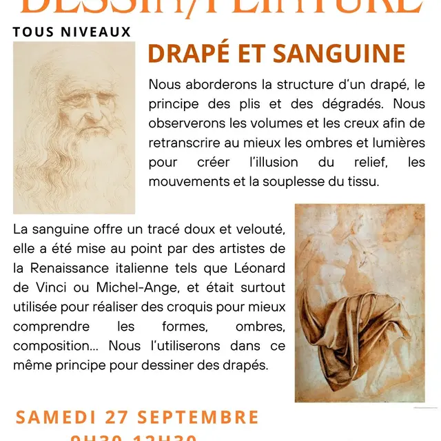STAGE ET COURS DE DESSIN/PEINTURE
