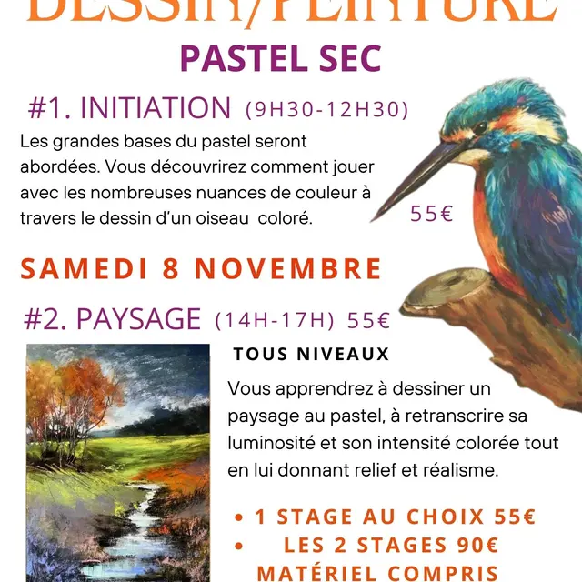 STAGE ET COURS DE DESSIN/PEINTURE