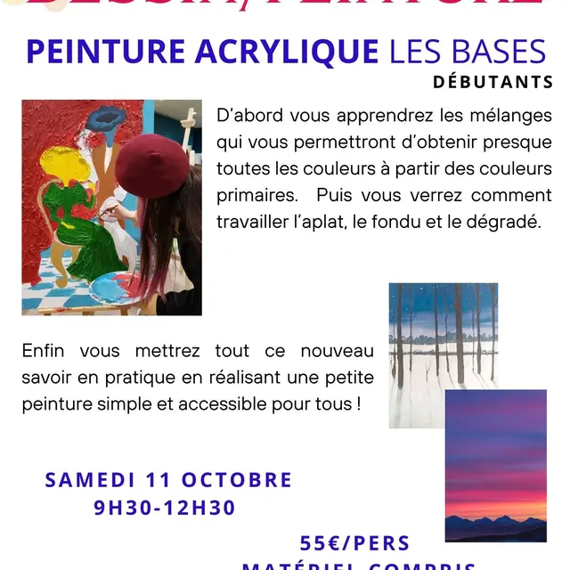 STAGE ET COURS DE DESSIN/PEINTURE