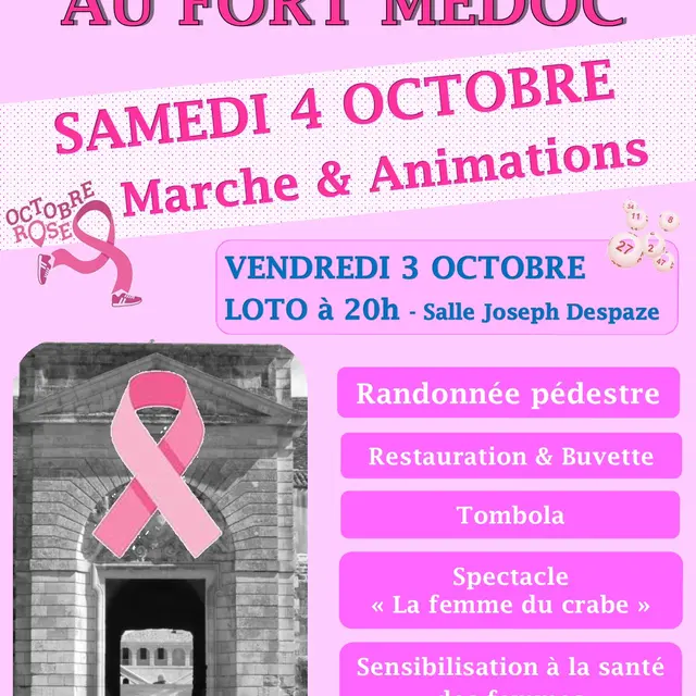 AFFICHE & PROGRAMME OCTOBRE ROSE - Samedi 4 octobre 2025
