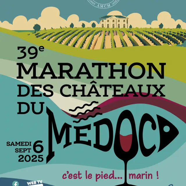 Affiche Marathon des châteaux du médoc