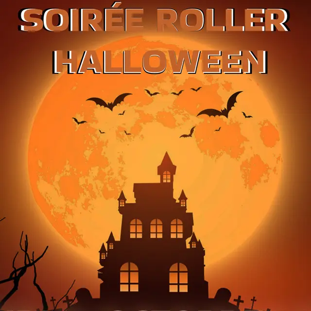 Affiche-Affiche-Roller-disco-Halloween