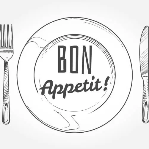 Assiette et couverts