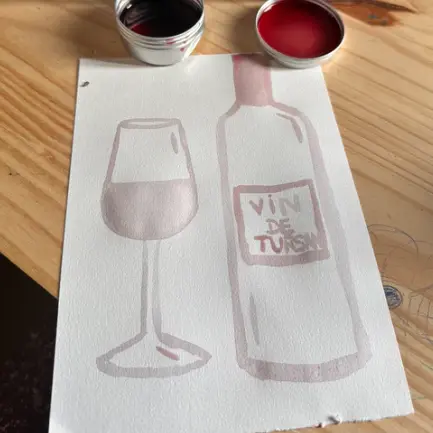 Atelier aquarelle 23 MAI Cave Mugron