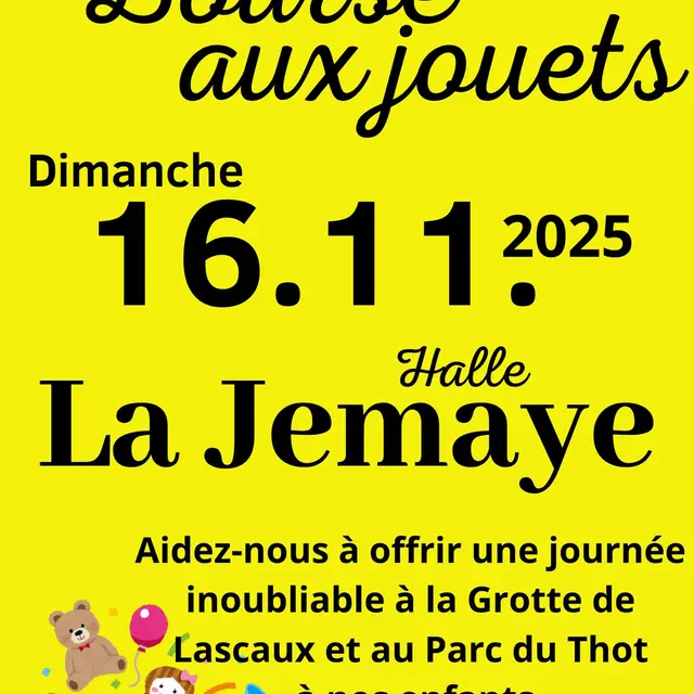 Bourse aux jouets la Jemaye 16 nov