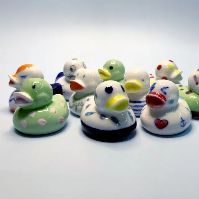 Canards en porcelaine