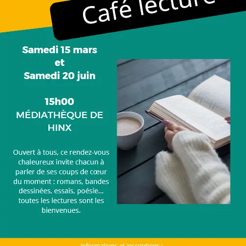 Café lecture 15 MARS+20 JUIN Hinx