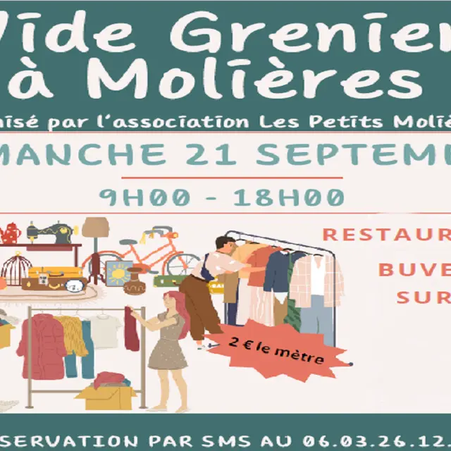 Vide grenier à Molières