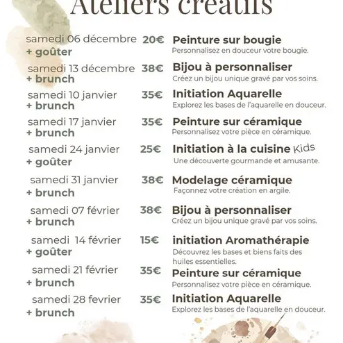 ateliers créatifs maison tarte