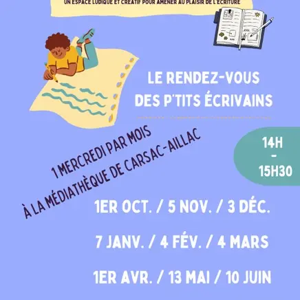 Carsac atelier d'écriture 1er oct