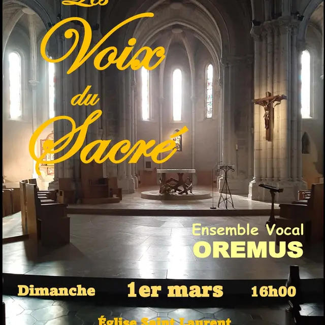 Concert chants sacrés 1er Mars