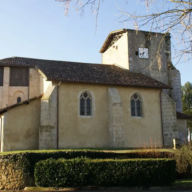 Eglise de Saint-Aubin depuis la mairie