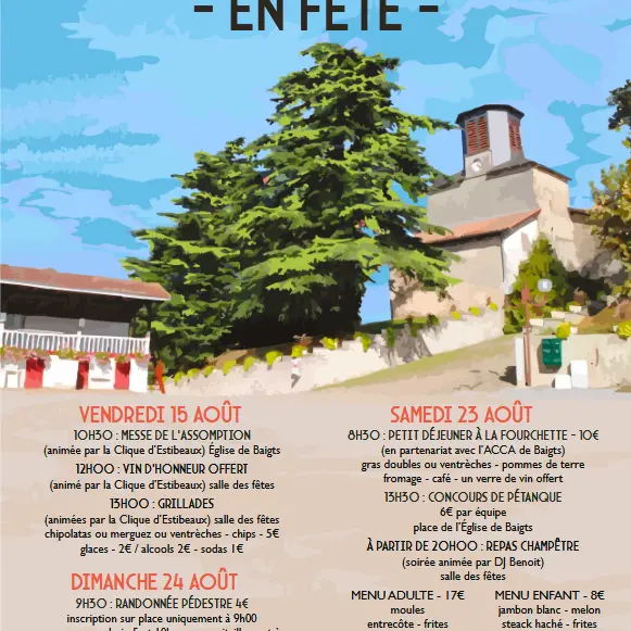 Fêtes de Baigts 23 et 24 AOUT
