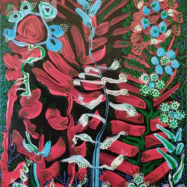 Fleurs de nuit, AT 70x50cm 2025