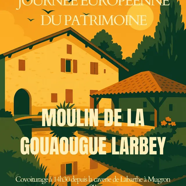 Flyer Moulin de la Gouaougue - organisé par l'AHCPM